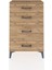 Arges Komodin 4 Çekmeceli 60X30X96 Çam-Çam 1