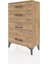 Arges Komodin 4 Çekmeceli 60X30X96 Çam-Çam 3