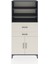 Hyperion Dolap 4 Raflı 2 Çekmeceli 2 Kapaklı 88X44X195 Antrasit-Aytaşı 1