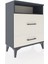 Arges Komodin Tek Raflı 2 Çekmeceli 60X30X80 Antrasit-Aytaşı 2