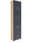 Arges Dolap 3 Raflı 4 Çekmeceli 4 Kapaklı 60X30X243 Çam-Antrasit 2