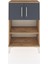 Arges Komodin 2 Raflı 2 Kapaklı 60X30X96 Çam-Antrasit 1