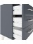 Arges Komodin 3 Çekmeceli 44X30X64 Antrasit-Antrasit 5