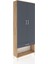 Arges Dolap 4 Raflı Tek Çekmeceli 2 Kapaklı 88X30X221 Çam-Antrasit 2