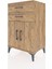 Hyperion Komodin Tek Raflı 2 Çekmeceli 2 Kapaklı 60X44X96 Çam-Çam 3