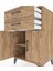 Hyperion Komodin Tek Raflı 2 Çekmeceli 2 Kapaklı 60X44X96 Çam-Çam 5