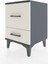 Hyperion Komodin 2 Çekmeceli 44X44X64 Antrasit-Aytaşı 3