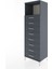 Hyperion Dolap Tek Raflı 8 Çekmeceli 60X44X182 Antrasit-Antrasit 3