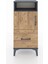 Arges Komodin 2 Raflı Tek Çekmeceli 2 Kapaklı 44X30X96 Antrasit-Çam 1