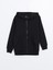 Yeni Sezon Kapüşonlu Erkek Çocuk Kalın Fermuarlı Sweatshirt 1