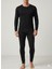 4054 Erkek Termal Fanila Siyah %60 Polyester %35 Viskon %5 Elastan 1