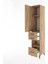 Hyperion Dolap 3 Raflı 3 Çekmeceli Tek Askılı 44X44X221 Çam-Çam 4