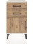 Arges Komodin Tek Raflı 2 Çekmeceli Tek Kapaklı 44X30X80 Aytaşı-Çam 1