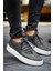 Saturn Premium Bağcıklı Erkek Sneaker Antrasit 1