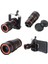 8X18 Zoom Teleskop Telefon Kamera Lensi Mini El Dürbünü 1