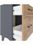 Arges Komodin 2 Çekmeceli 44X30X64 Antrasit-Çam 5