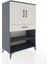 Hyperion Dolap 3 Raflı Tek Çekmeceli 2 Kapaklı 88X44X134 Antrasit-Aytaşı 2
