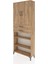 Arges Dolap 5 Raflı 2 Çekmeceli 2 Kapaklı 88X30X221 Çam-Çam 3