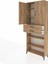 Arges Dolap 5 Raflı 2 Çekmeceli 2 Kapaklı 88X30X221 Çam-Çam 4