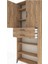 Arges Dolap 5 Raflı 2 Çekmeceli 2 Kapaklı 88X30X221 Çam-Çam 5