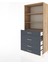 Hyperion Dolap 3 Raflı 4 Çekmeceli 88X44X195 Çam-Antrasit 4