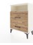 Arges Komodin Tek Raflı 2 Çekmeceli 60X30X80 Aytaşı-Çam 3