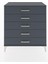 Hyperion Şifonyer 5 Çekmeceli 88X44X96 Antrasit-Antrasit 1