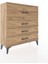 Arges Şifonyer 4 Çekmeceli 88X30X96 Çam-Çam 2