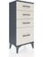 Arges Komodin 4 Çekmeceli 44X30X96 Antrasit-Aytaşı 2