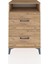 Hyperion Komodin Tek Raflı 2 Çekmeceli 60X44X96 Çam-Çam 1