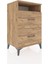 Hyperion Komodin Tek Raflı 2 Çekmeceli 60X44X96 Çam-Çam 2