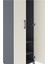 Hyperion Dolap 2 Raflı 2 Kapaklı Tek Askılı 60X44X182 Antrasit-Aytaşı 5