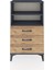 Arges Komodin 2 Raflı 3 Çekmeceli 60X30X106 Antrasit-Çam 2