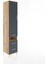 Hyperion Dolap 4 Raflı 3 Çekmeceli Tek Kapaklı 44X44X221 Çam-Antrasit 2