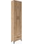 Arges Dolap 5 Raflı Tek Çekmeceli 2 Kapaklı 60X30X243 Çam-Çam 2