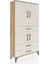 Arges Dolap 3 Raflı 3 Çekmeceli 4 Kapaklı 88X30X163 Çam-Aytaşı 2