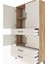 Arges Dolap 3 Raflı 3 Çekmeceli 4 Kapaklı 88X30X163 Çam-Aytaşı 5
