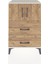 Hyperion Komodin Tek Raflı 2 Çekmeceli 2 Kapaklı 60X44X96 Aytaşı-Çam 1