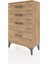 Arges Komodin 4 Çekmeceli 60X30X96 Çam-Çam 3