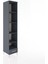 Hyperion Dolap 5 Raflı Tek Çekmeceli 44X44X221 Antrasit-Antrasit 2