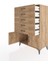 Hyperion Dolap 5 Çekmeceli 2 Kapaklı 88X44X134 Çam-Çam 4