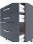 Arges Komodin 3 Çekmeceli 60X30X80 Antrasit-Antrasit 5
