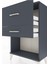 Arges Komodin 2 Çekmeceli 60X30X96 Antrasit-Antrasit 5