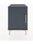 Hyperion Komodin Tek Raflı Tek Kapaklı 44X44X64 Antrasit-Antrasit 1