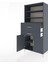 Hyperion Dolap 4 Raflı 2 Çekmeceli 2 Kapaklı 88X44X195 Antrasit-Antrasit 4