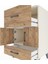 Hyperion Komodin Tek Raflı 2 Çekmeceli 2 Kapaklı 60X44X96 Aytaşı-Çam 5