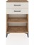 Arges Komodin Tek Raflı 2 Çekmeceli 60X30X96 Çam-Aytaşı 1