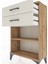 Arges Komodin Tek Raflı 2 Çekmeceli 60X30X96 Çam-Aytaşı 5