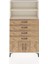 Arges Dolap 2 Raflı 4 Çekmeceli 2 Kapaklı 88X30X163 Aytaşı-Çam 1