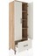 Hyperion Dolap 4 Raflı Tek Çekmeceli 2 Kapaklı 60X44X182 Çam-Aytaşı 4